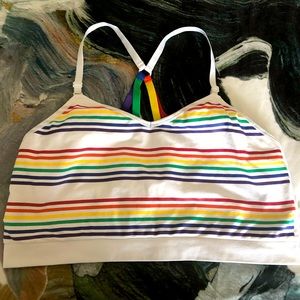 Cacique rainbow stripe bralette size 22/24